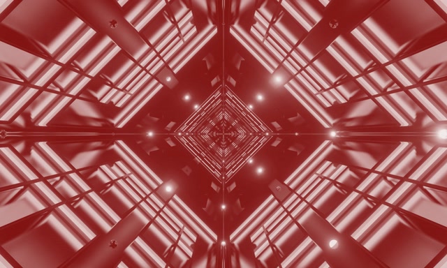 Red Đường hầm Neon Diamond Vortex VJ Loop 5:3 Wide 60fps Screensaver