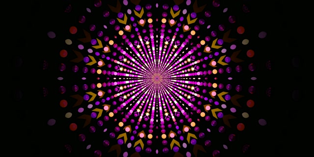 Neon Tunnel Radiant Dot Burst 2:1 Univisium 60fps Screensaver Vj Loop