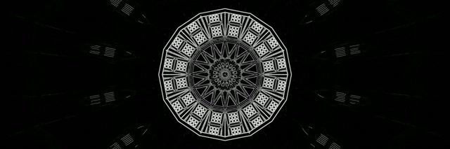 Đường Hầm Neon Gothic Mandala 3:1 Triple Wide 60fps Screensaver Vj Loop
