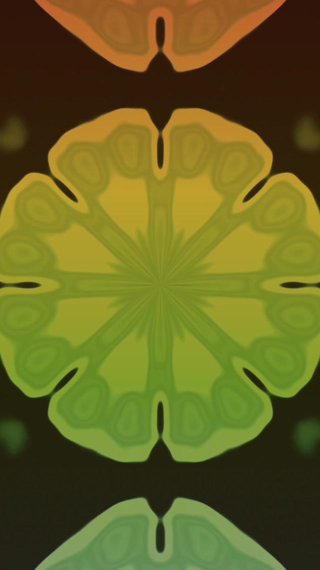 9:16 Reels Đường Hầm Neon Hoa Mandala Nhịp Đập Xanh Vàng 60fps Screensaver Live Wallpaper