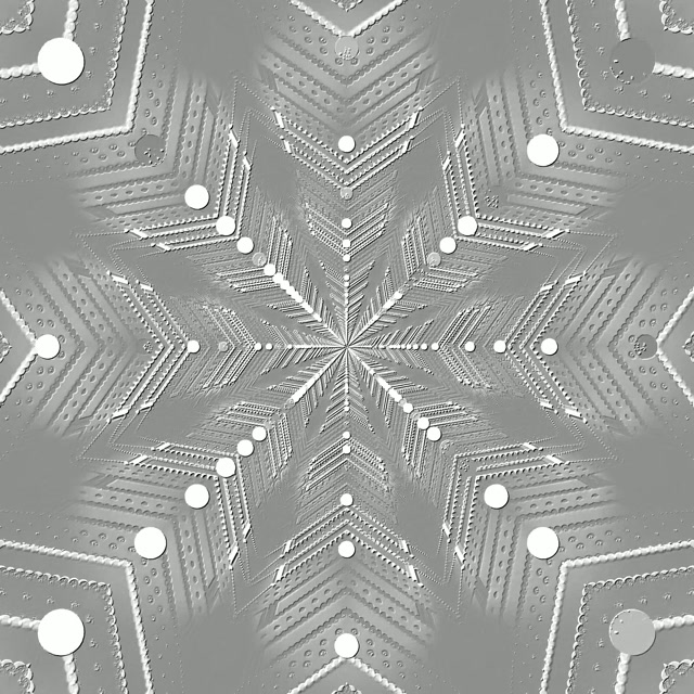 Hầm Neon Bông Tuyết Bạc Screensaver 1:1 Square 60fps Vj Loop