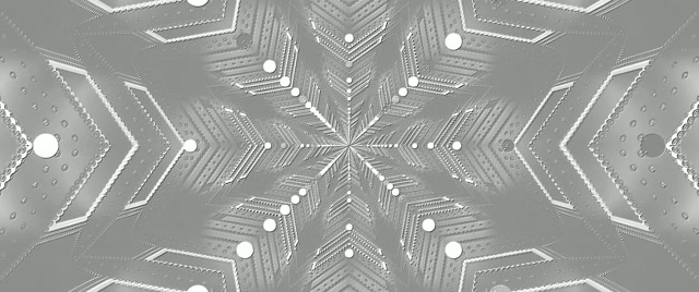 Hầm Neon Bạc Bông Tuyết Screensaver 2.39:1 Cinemascope 60fps VJ Loop