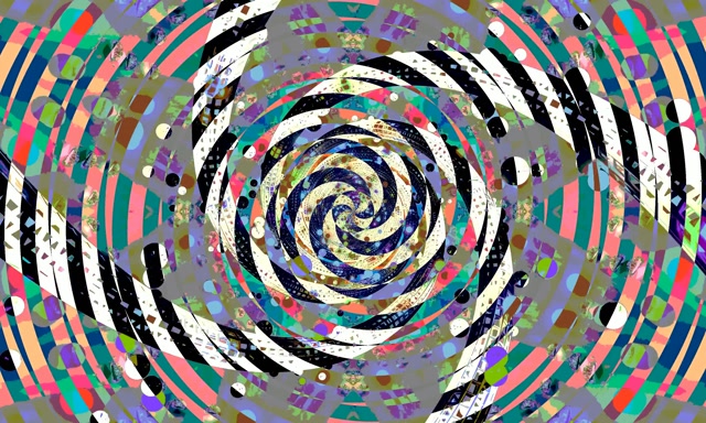 VJ Loop Neon Tunnel Spiral Pink Green Swirl 5:3 Wide 60fps Screensaver