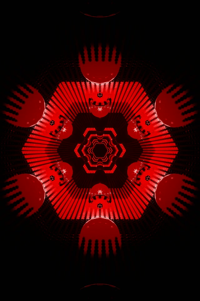 Đường Hầm Neon Mandala Fractal Vj Loop 2:3 Ảnh Dọc 60fps Screensaver