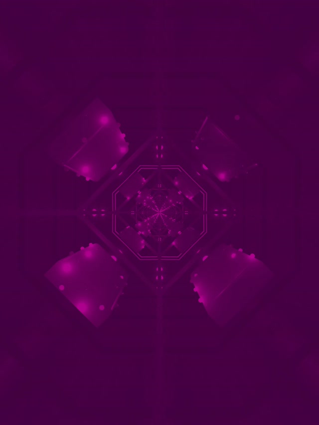 Đường Hầm Neon Tím Screensaver 3:4 iPad Portrait 60fps VJLoops