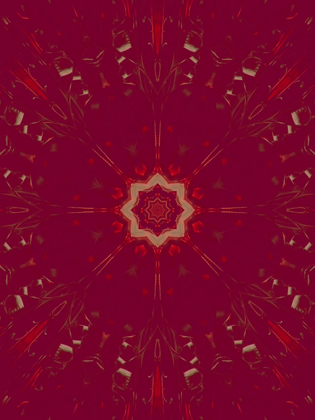 Đường Hầm Neon Kaleidoscope Sao Tím VJLoops 3:4 iPad Portrait 60fps Screensaver