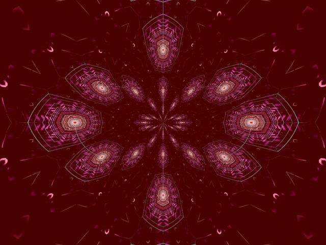 Pulsating Hexagon Neon Tunnel VJ Loop 4:3 Classic 60fps Screensaver