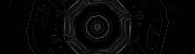 Octagonal Neon Tunnel Vortex 32:9 Ultrawide 60fps Screensaver Loop