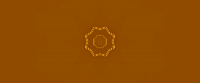 Đường Hầm Neon Sao 8 Cánh Vàng Mandala VJLoops 2.39:1 Cinemascope 60fps Screensaver