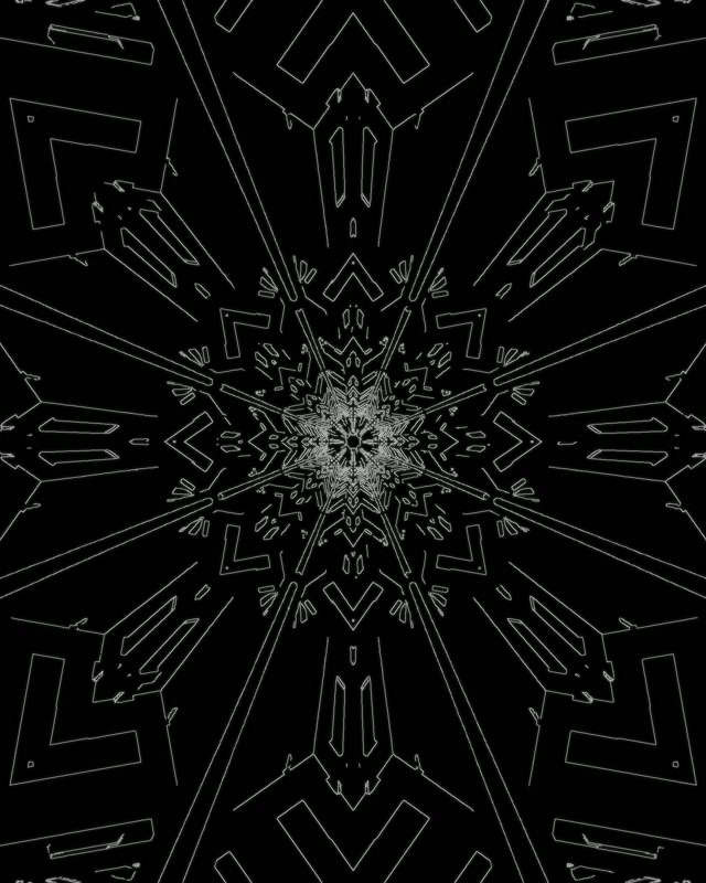 Fractal Kaleidoscope Neon Tunnel 4:5 Instagram 60fps Screensaver VJ Loop