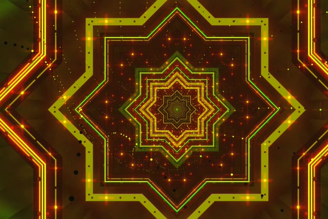 霓虹隧道星曼陀羅 VJ Loop 60fps 3:2 Surface 螢幕保護程式