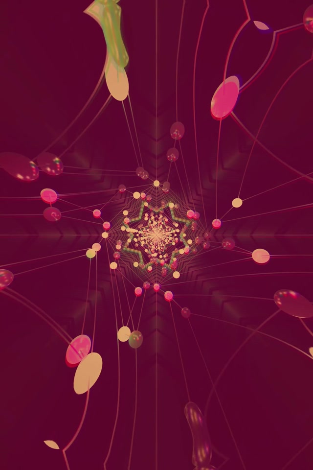 霓虹隧道星萬花筒 VJ Loop 2:3 照片直向 60fps 螢幕保護程式