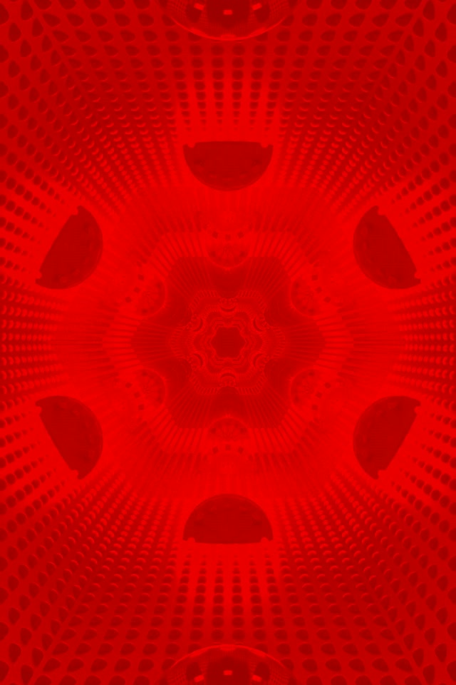 紅色鬼面曼陀羅霓虹隧道 2:3 相片直式 60fps 螢幕保護程式 Vj Loop