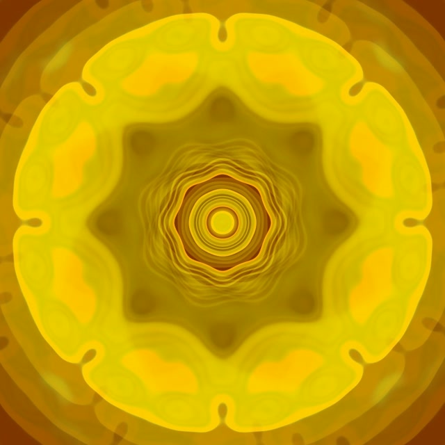 Concentric Yellow Neon Tunnel 1:1 Square 60fps Screensaver VJ Loop