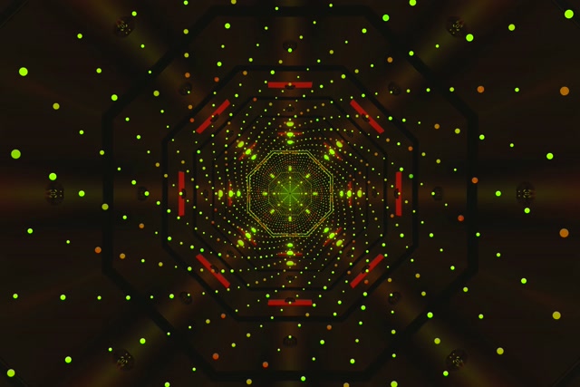 霓虹隧道螢幕保護程式 3:2 Surface 60fps 綠點 VJLoops PC 筆電