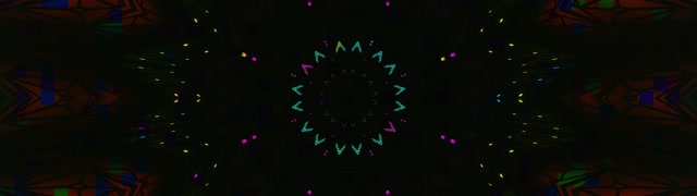 霓虹隧道万花筒爆裂 VJ Loop 32:9 超超宽屏 60fps 屏幕保护程序