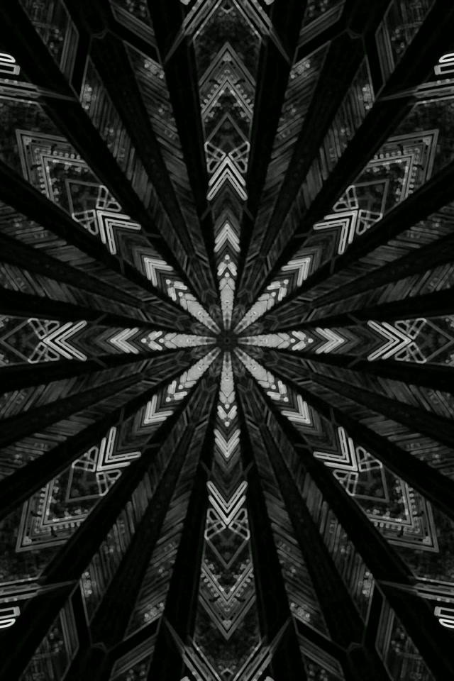 暗色霓虹隧道曼陀罗屏保 2:3 照片竖屏 60fps VJ Loop