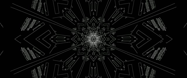 Kaleidoscope Neon Tunnel VJ Loop 2.39:1 Cinemascope 60fps Screensaver