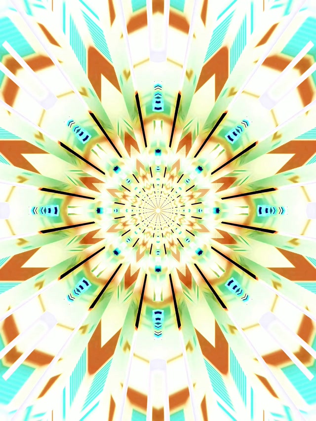 霓虹隧道万花筒爆裂 VJ Loop 3:4 iPad 竖屏 60fps 屏幕保护程序