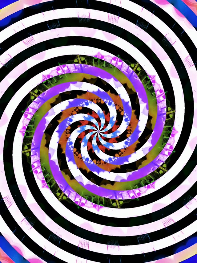 霓虹隧道催眠螺旋漩涡 VJ Loop 3:4 iPad 竖屏 60fps 屏保