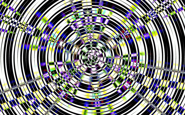 Neon Tunnel Spiraling Kaleidoscope Vortex 16:10 Macbook 60fps VJ Loop Screensaver
