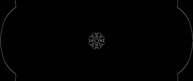 霓虹隧道雪花曼陀罗 2.39:1 电影宽屏 60fps 屏保 VJ Loop