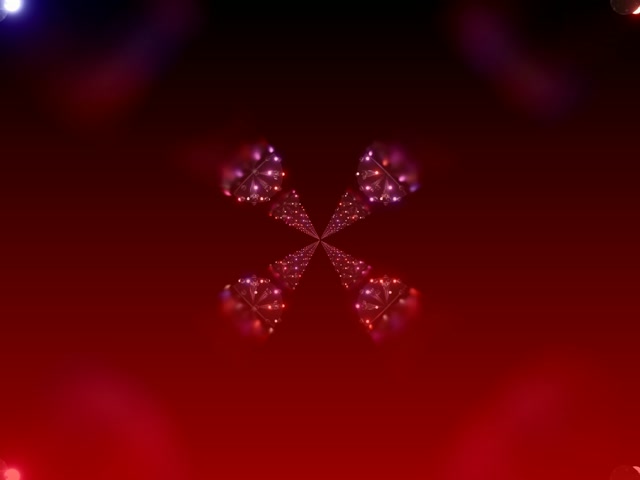 霓虹灯隧道深红万花筒绽放 VJLoops 4:3 经典 60fps 屏保