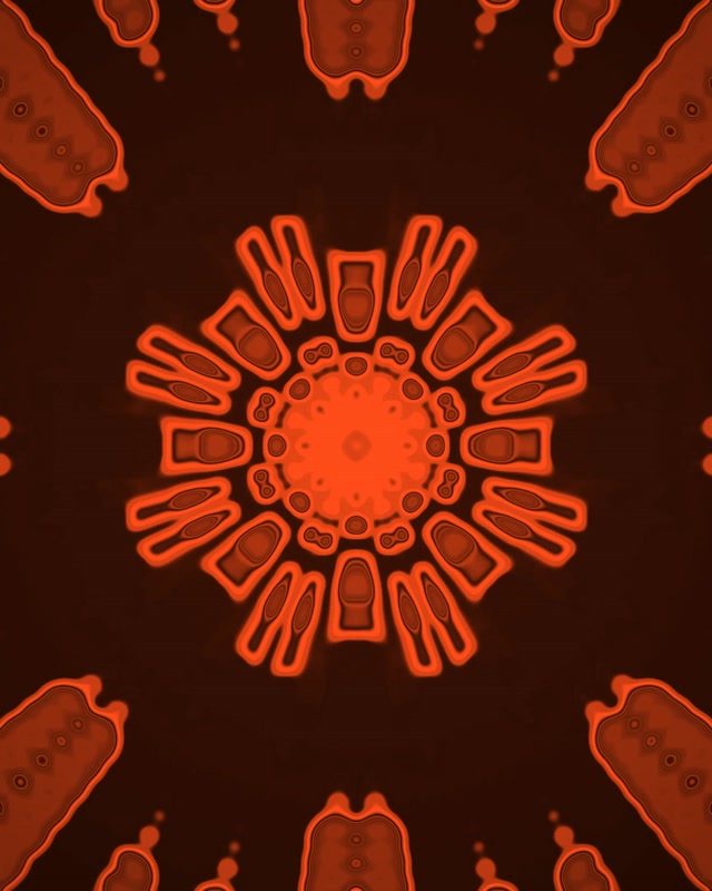 Red Neon Tunnel Kaleidoscope Burst 4:5 Instagram 60fps Screensaver VJ Loop