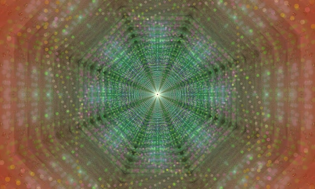 Neon Tunnel Radial Grid Vortex 5:3 Wide 60fps Screensaver VJ Loop